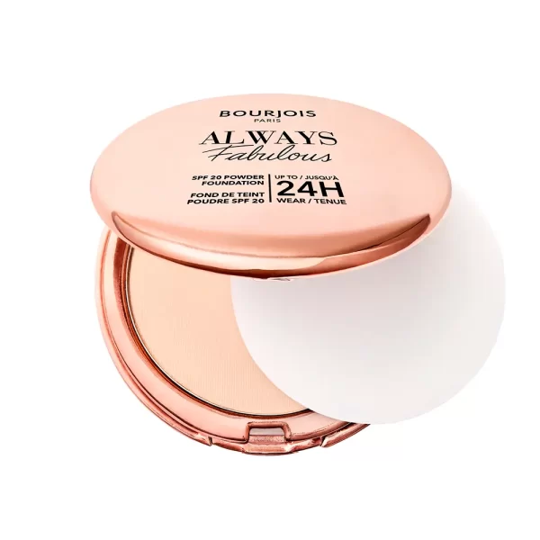 BOURJOIS ALWAYS FABULOUS powder makeup base SPF20 #100-Rose Ivory 7 gr - PARC-BJ-154-07