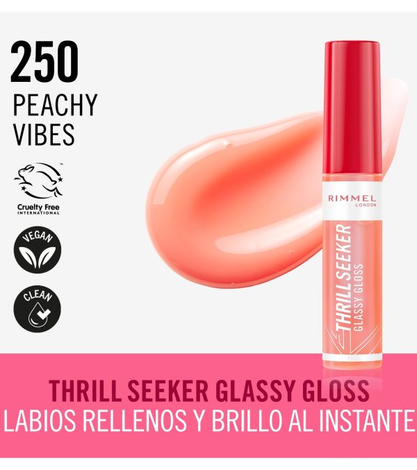 RIMMEL LONDON THRILL SEEKER lip gloss #250-peachy vibes 10ml - NVA5226037