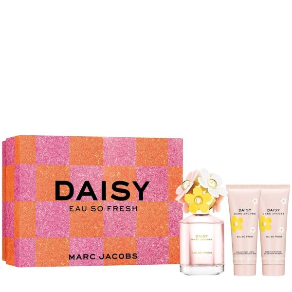 Marc Jacobs Daisy Eau So Fresh Giftset Edt Spray 75ml/Body Lotion 75ml/Shower Gel 75ml set x 225 ml - PARB-12-129-00