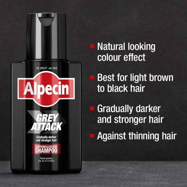 ALPECIN GREY ATTACK anti-hair loss and anti-grey hair shampoo 200 ml - NVA6270399