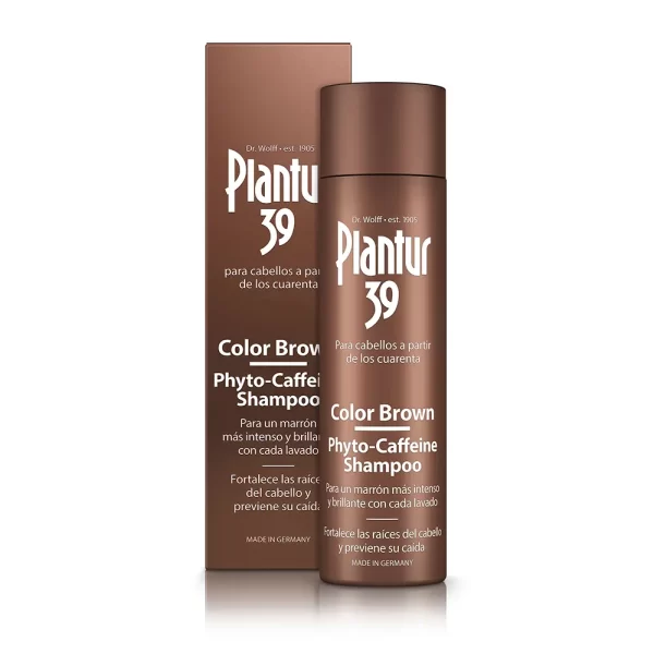 PLANTUR 39 PHYTO-CAFFEINE COLOR BROWN anti-hair loss shampoo for brown hair 250 ml - NVA6709066