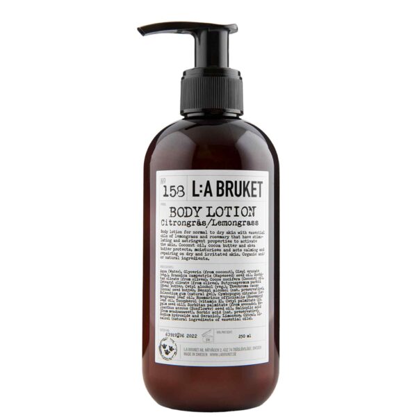 L:A Bruket Body LotionNo.158 Lemongrass 250 ml - PARC-LB-005-03