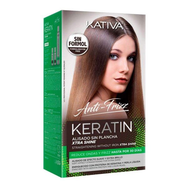 KATIVA KERATIN ANTI-FRIZZ alisado sin plancha extra brillo 30 días - S0578765