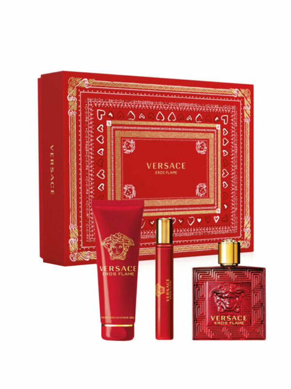 Versace Eros Flame M Set - EdP 100 ml + sh/gel 150 ml + EdP 10 ml /2018 - LB3120781