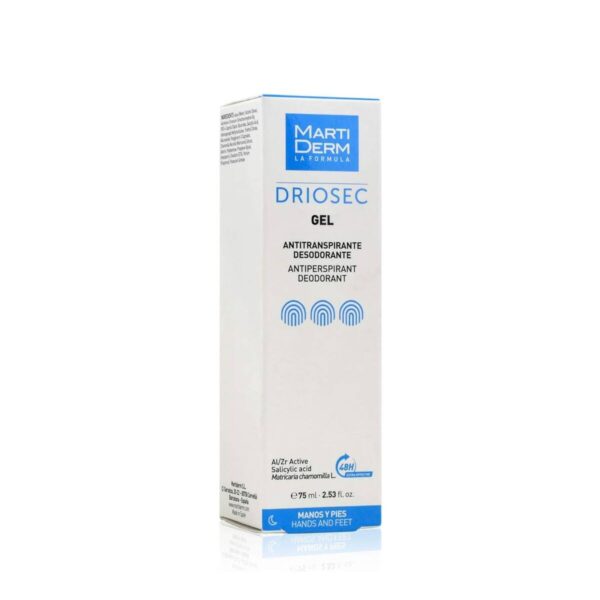 MARTIDERM DRIOSEC antiperspirant gel for hands and feet 75 ml - NVA0435075