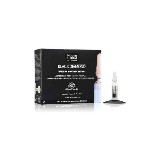 MARTIDERM BLACK DIAMOND EPIGENCE OPTIMA ampoules for normal-dry skin SPF50+ 10 x 2 ml - NVA5942919