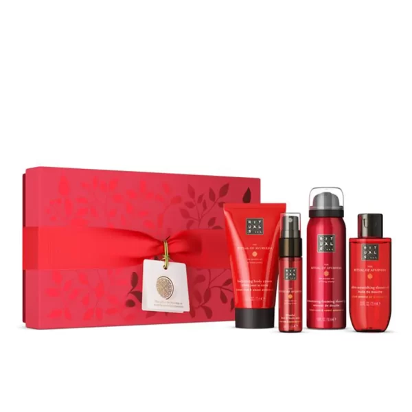 Rituals Ayurveda Set Hair & Body Mist 20ml/Shower Oil 75ml/Body Cream 70ml/Foaming Shower Gel 50ml set x 215 ml - PARC-RI-002-36