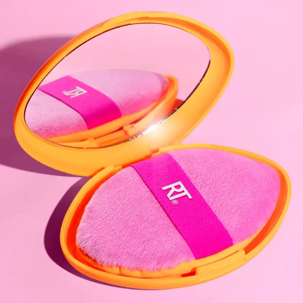 REAL TECHNIQUES MIRACLE 2 IN 1 powder puff + travel case 2 u - NVA5440898