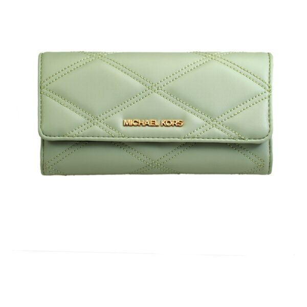 πορτοφόλι Michael Kors 35S2GTVF3U-ATOM-GREEN Δέρμα Πράσινο (18 x 10 x 1 cm) - S0364603