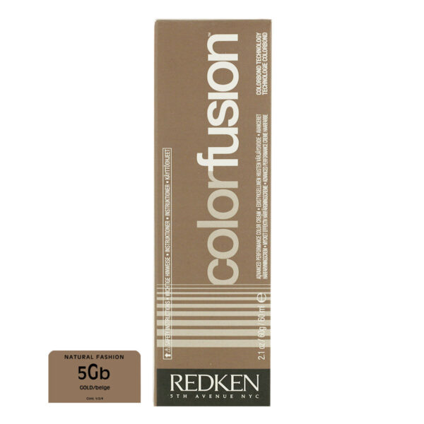 Μόνιμος Χρωματισμός σε Κρέμα Redken Color Fusion Nº 5 Gold/Beige (60 ml) - S8304926