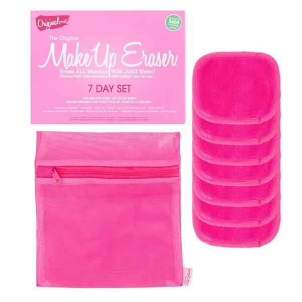 MakeUp Eraser 7 Day Set - Mini Cloths7 Pcs - Original Pink set x 7 piece - PARC-2M-005-05