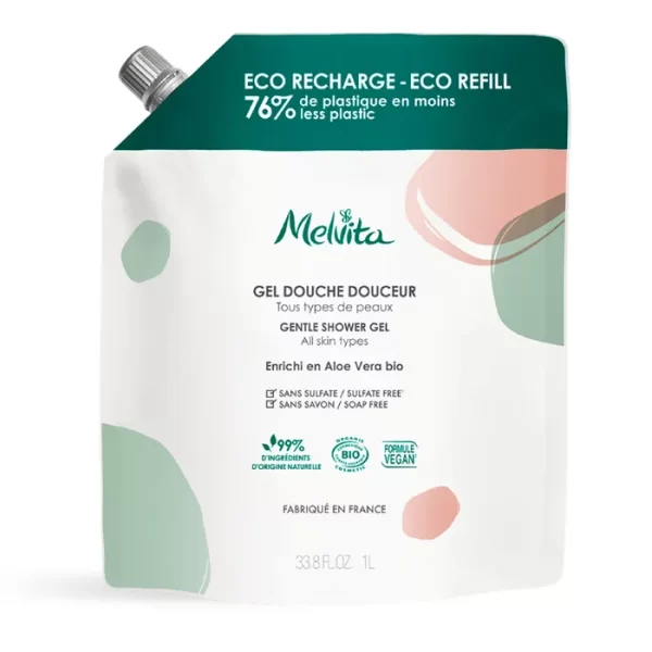 Melvita Gentle Shower Gel - Eco Refill 1000 ml - PARC-MT-168-D9