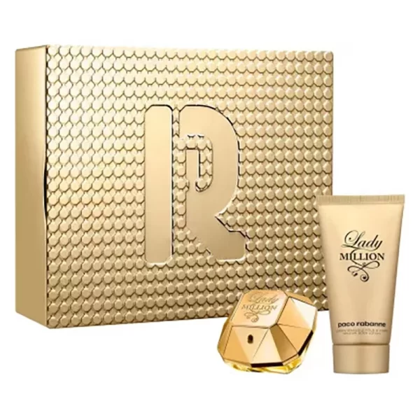 Paco Rabanne Lady Million Giftset Edp Spray 50ml/Body Lotion 75ml set x 125 ml - PARB-04-135-00