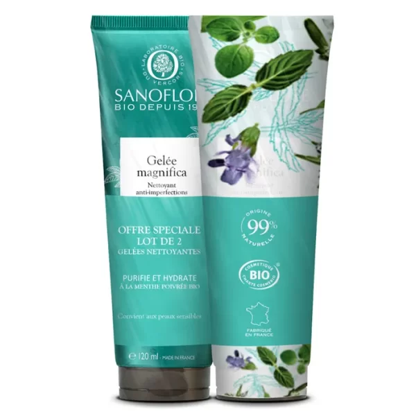 Sanoflore Gelee Magnifica Anti-Impurities Cleanser Duo 2x120ml set x 240 ml - PARC-SF-074-01