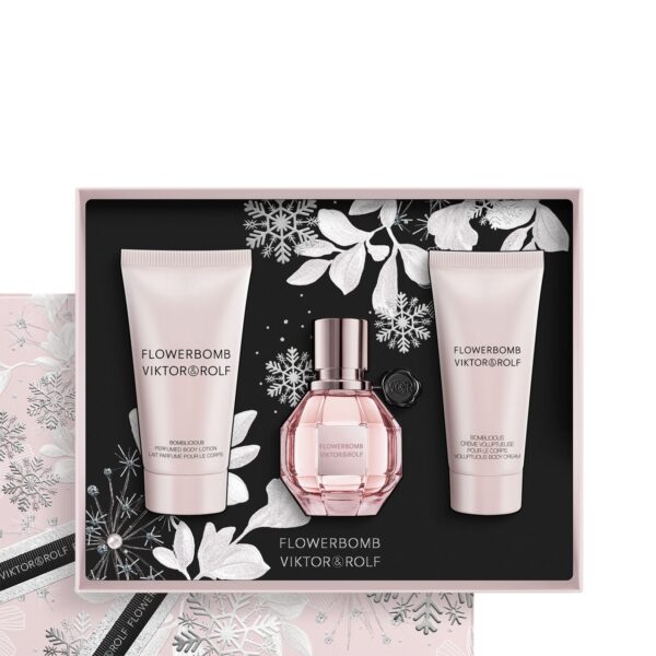 Viktor & Rolf Flowerbomb Giftset Edp Spray 30ml/Body Lotion 50ml/ Body Cream 40ml set x 120 ml - PARP-VK-040-52