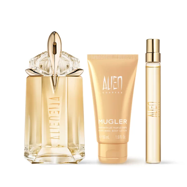 Thierry Mugler Alien Goddess Giftset Edp Spray 60ml/Edp Spray 10ml/Body Lotion 50ml set x 120 ml - PARU-AK-040-08