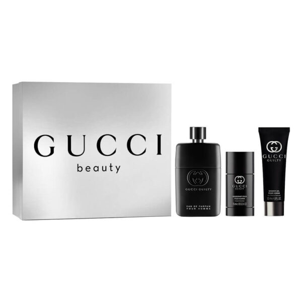 Gucci Guilty Pour Homme Giftset Edp Spray 90ml/Shower Gel 50ml/Deo Stick 75ml set x 215 ml - PARP-5I-040-33