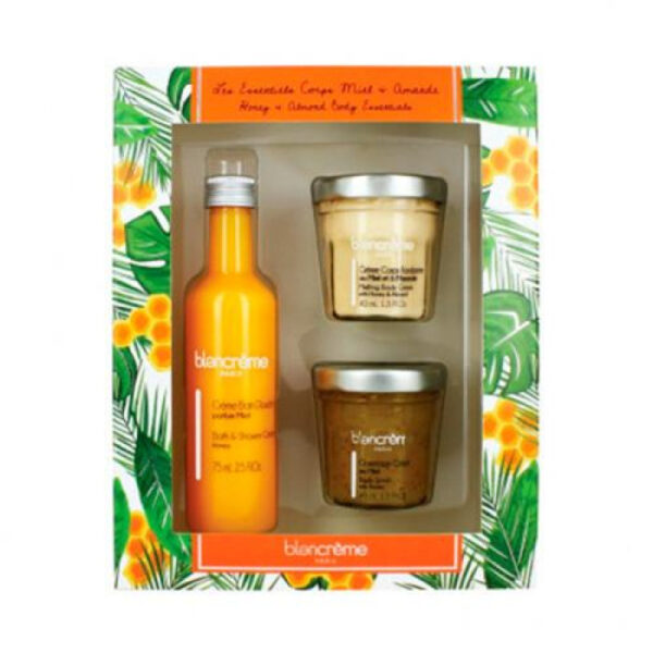 Blancreme Bath & Body Essentials Set Body Soap 75ml/Body Cream 40ml/Body Scrub 40ml - Honey set x 155 ml - PARC-3C-035-04