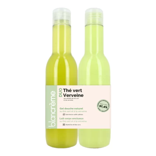 Blancreme Shower Gel + Creamy Body Milk Duo 2x80ml - Green Tea & Verbena set x 160 ml - PARC-3C-060-07