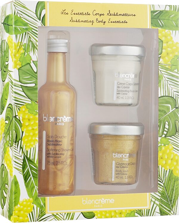 Blancreme Body Essentials Trio Set Micellar Cleansing Milk 80ml/Scrub 40ml/Mask 40ml set x 160 ml - PARC-3C-053-07