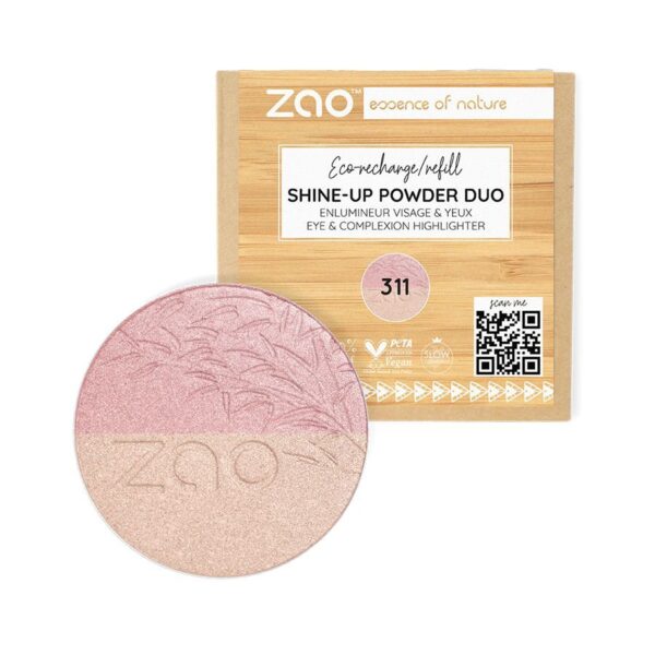 Zao Shine-Up Powder Duo - Refill #311 Pink/Gold 9 g - PARC-ZA-056-02