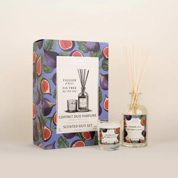 Panier Des Sens Scented Duo Set Fig Tree Diffuser 240ml/Fig Tree 70gr set x 310 ml - PARC-P2-080-01