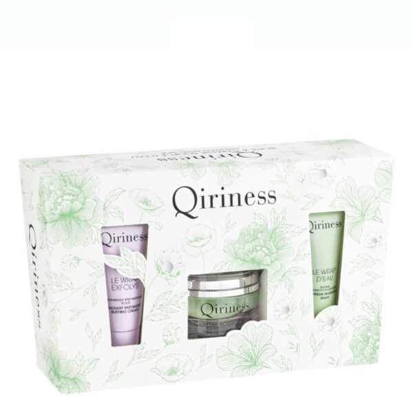 Qiriness Boite A Caresse Source D'eau Set Caresse Source d'Eau Cream 50ml/Balm Divin 30ml/Vitamin Wrap 20ml set x 100 ml - PARC-QI-042-01