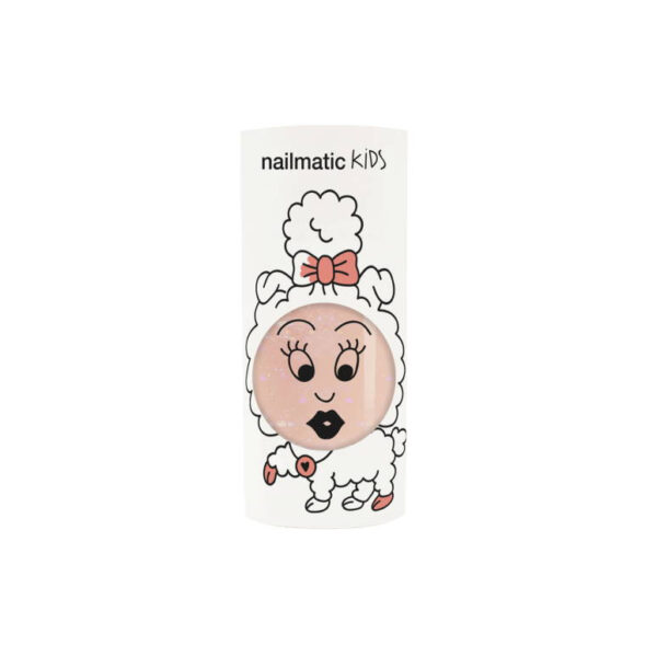 Nailmatic Kids Nail Polish Peach Glitter 8 ml - PARC-NH-017-12