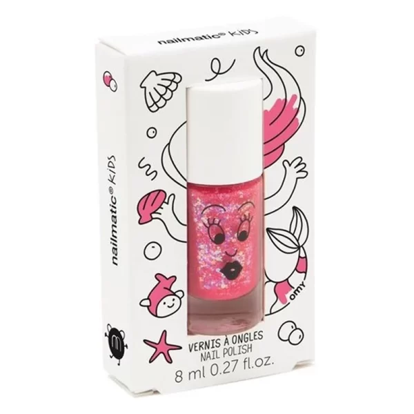 Nailmatic Kids Nail Polish Pink Glitter 8 ml - PARC-NH-017-10