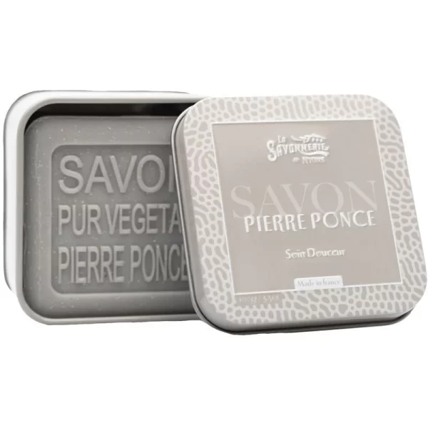 La Savonnerie De Nyons Soap Bar + Metal Box Pumice Stone 100 g - PARC-SX-003-13