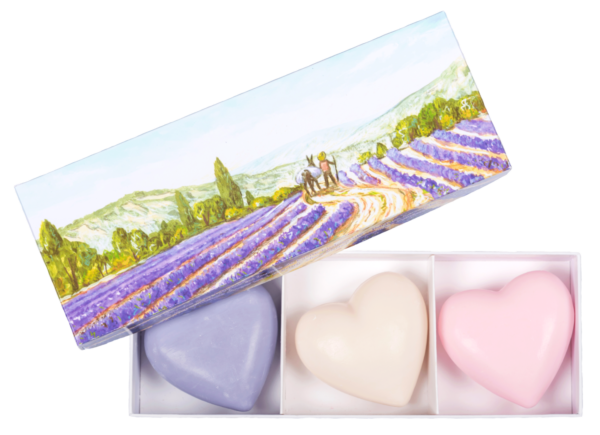 La Savonnerie De Nyons Extra Gentle Soap Set 3x50gr - Heart set x 150 g - PARC-SX-035-02