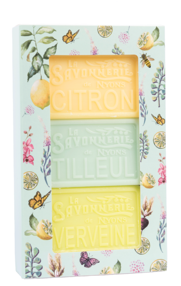 La Savonnerie De Nyons Soap Bar Set 3x100gr Green set x 300 g - PARC-SX-030-02