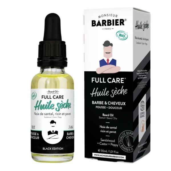 Monsieur Barbier Full 2-In-1 Care Beard Oil - Black Edition 30 ml - PARC-8M-016-30