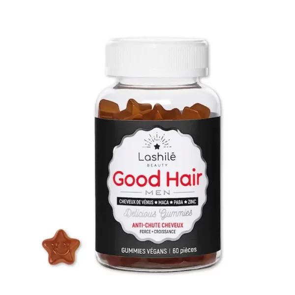 Lashile Beauty Good Hair Men Gummies 60 piece - PARC-LH-007-01