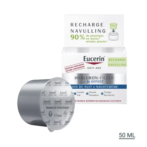 Eucerin Hyaluron-Filler + 3x Effect Night Cream - Refill 50 ml - PARC-E2-163-50