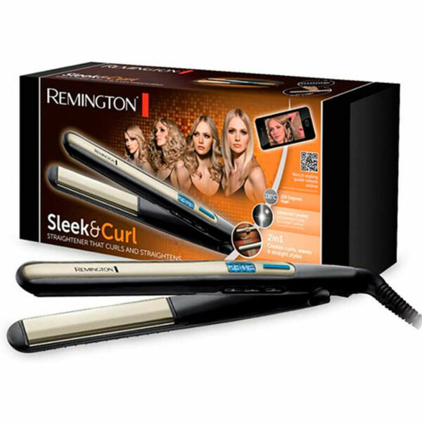 Μηχανή Ισιώματος Μαλλιών Remington Sleek and Curl Μαύρο (Ανακαινισμenα B) - S9913300