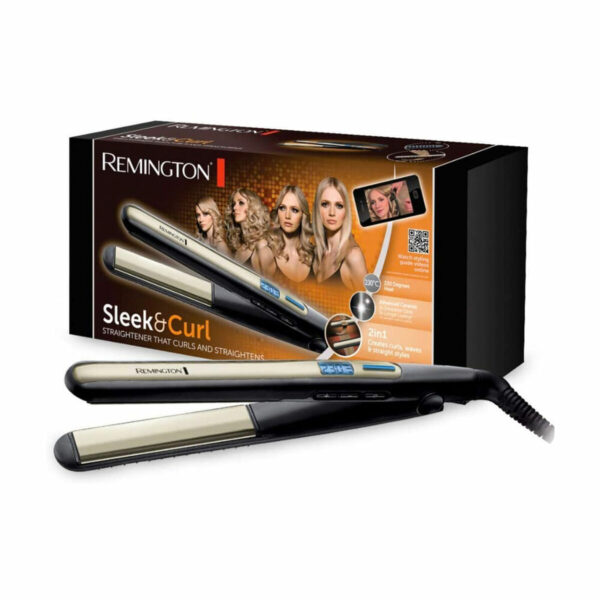 Μηχανή Ισιώματος Μαλλιών Remington Sleek and Curl Μαύρο (Ανακαινισμenα B) - S9913300