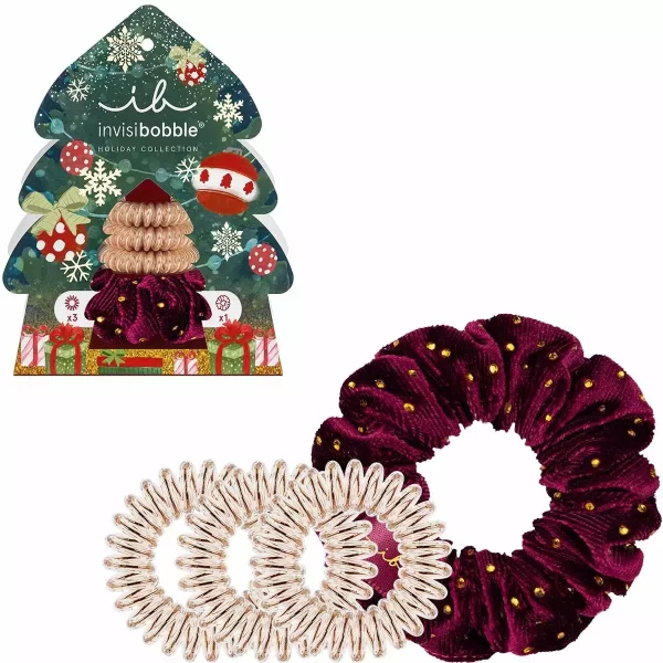 Invisibobble X-Mas Good Things Come In Trees Set 4x Hair Spiral set x 4 piece - PARS-IB-069-01