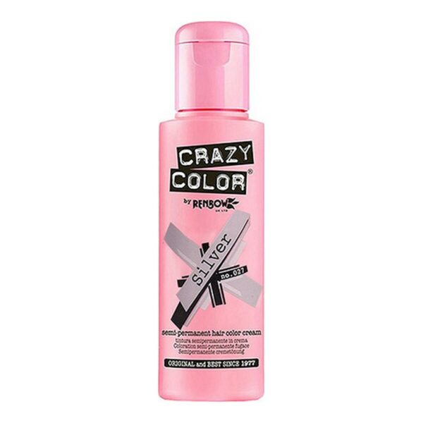 Μόνιμη Βαφή Silver Crazy Color Nº 027 (100 ml) - S4245741