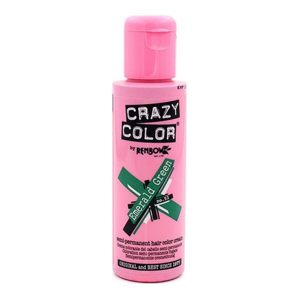 Μόνιμη Βαφή Emerald Green Crazy Color Nº 53 (100 ml) - S4245747