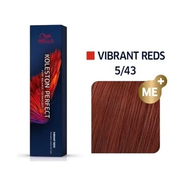 Wella Koleston Perfect Me+ - Vibrant Reds 60 ml - #5/43 - PARS-WE-104-74