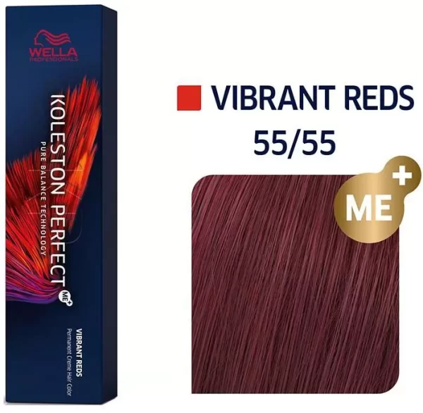 Wella Koleston Perfect Me+ - Vibrant Reds 55/55 Light Brown Intensive Mahogany Intensive 60 ml - PARS-WE-104-22