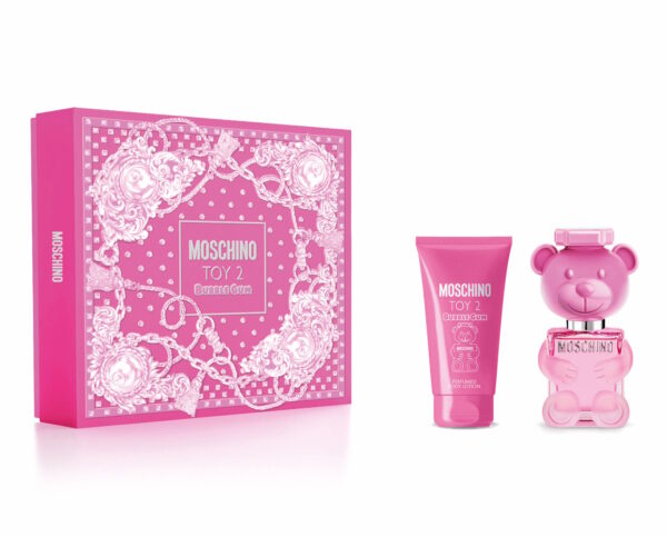 Moschino Toy 2 Bubble Gum Giftset Edt Spray 30ml/Body Lotion 50ml set x 80 ml - PARN-9E-040-14