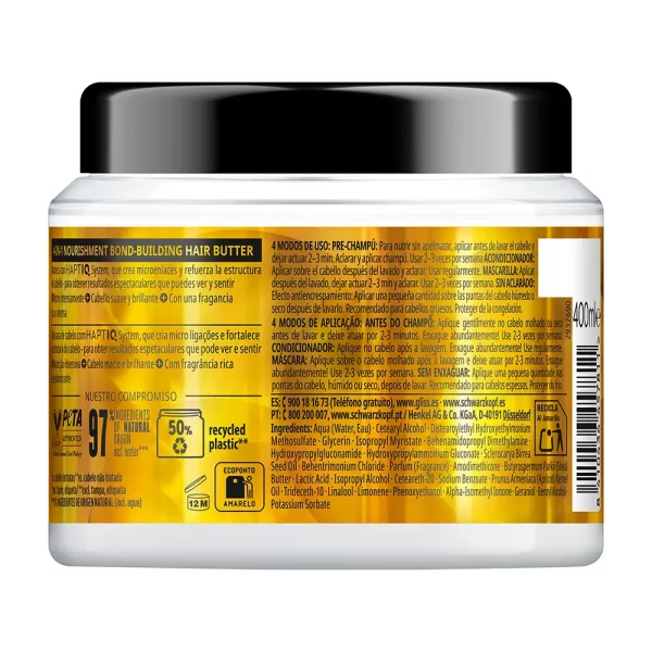 SCHWARZKOPF MASS MARKET GLISS OIL NUTRITIVE mask 400 ml - NVA6457811