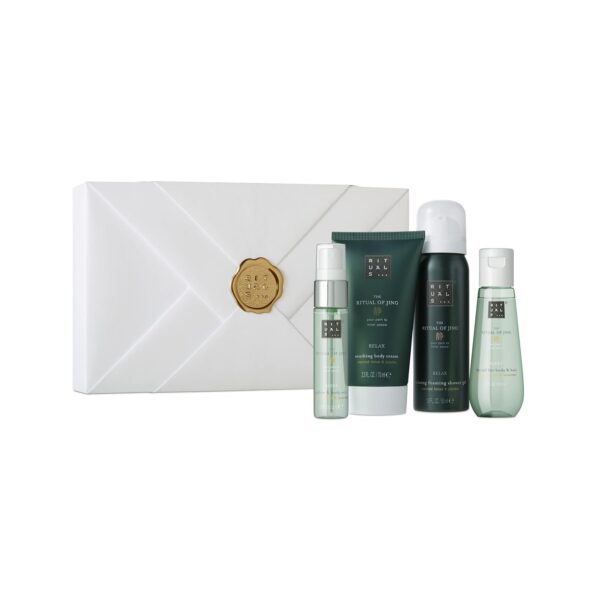 Rituals The Ritual of Jing Giftset Body Cream 70ml/Dry Oil 50ml/Pillow & Body Mist 20ml/Foaming SG 50ml set x 190 ml - PARB-12-135-00