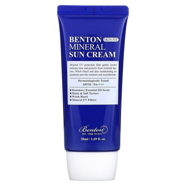 BENTON SKIN FIT mineral sun cream SPF50+ 50 ml - NVA6991560