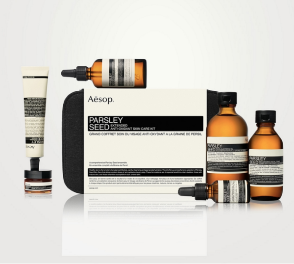 Aesop Parsley Seed Extended Anti-Oxidant Skin Care Kit Cleansing Oil 200ml/Toner 100ml/Serum 100ml/Eye Cream 10ml/Masque 60ml/Treatment 15ml set x 485 ml - PARB-13-667-00