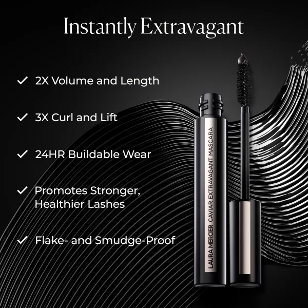 Laura Mercier Caviar Extravagant Mini Mascara Black 2 ml - PARB-01-372-00