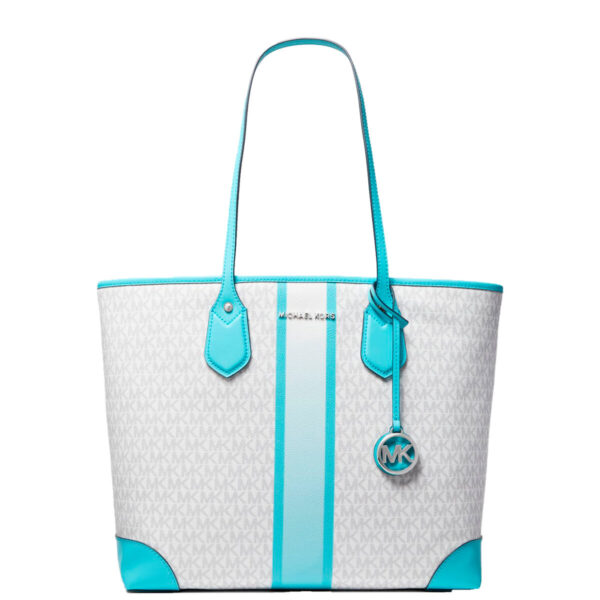 Γυναικεία Τσάντα Michael Kors 30S2SV0T3V-OCEAN-BLUE-MULTI 35 x 30 x 17 cm Γκρι - S0372079