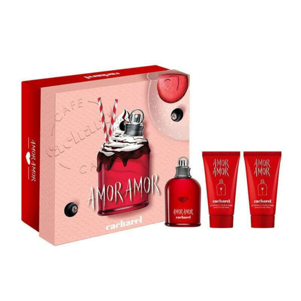 Cacharel Amor Amor Giftset Edt Spray 30ml/2x50ml Body Lotion set x 130 ml - PARP-C1-040-14